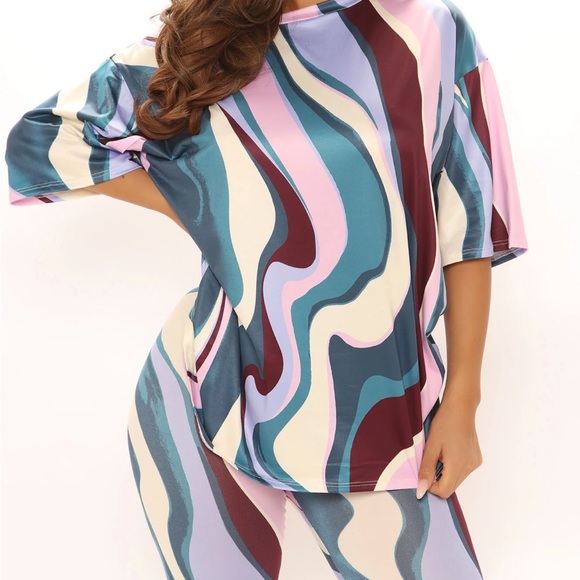 2 Piece Fashion Nova Legging Set - Picture 3 of 6